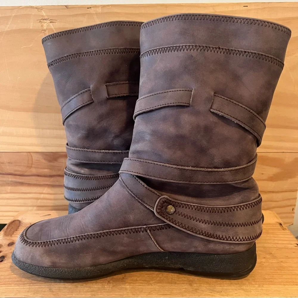 Dansko Mid-calf Moto Boots in Brown Leather size 38 - Picture 4 of 12